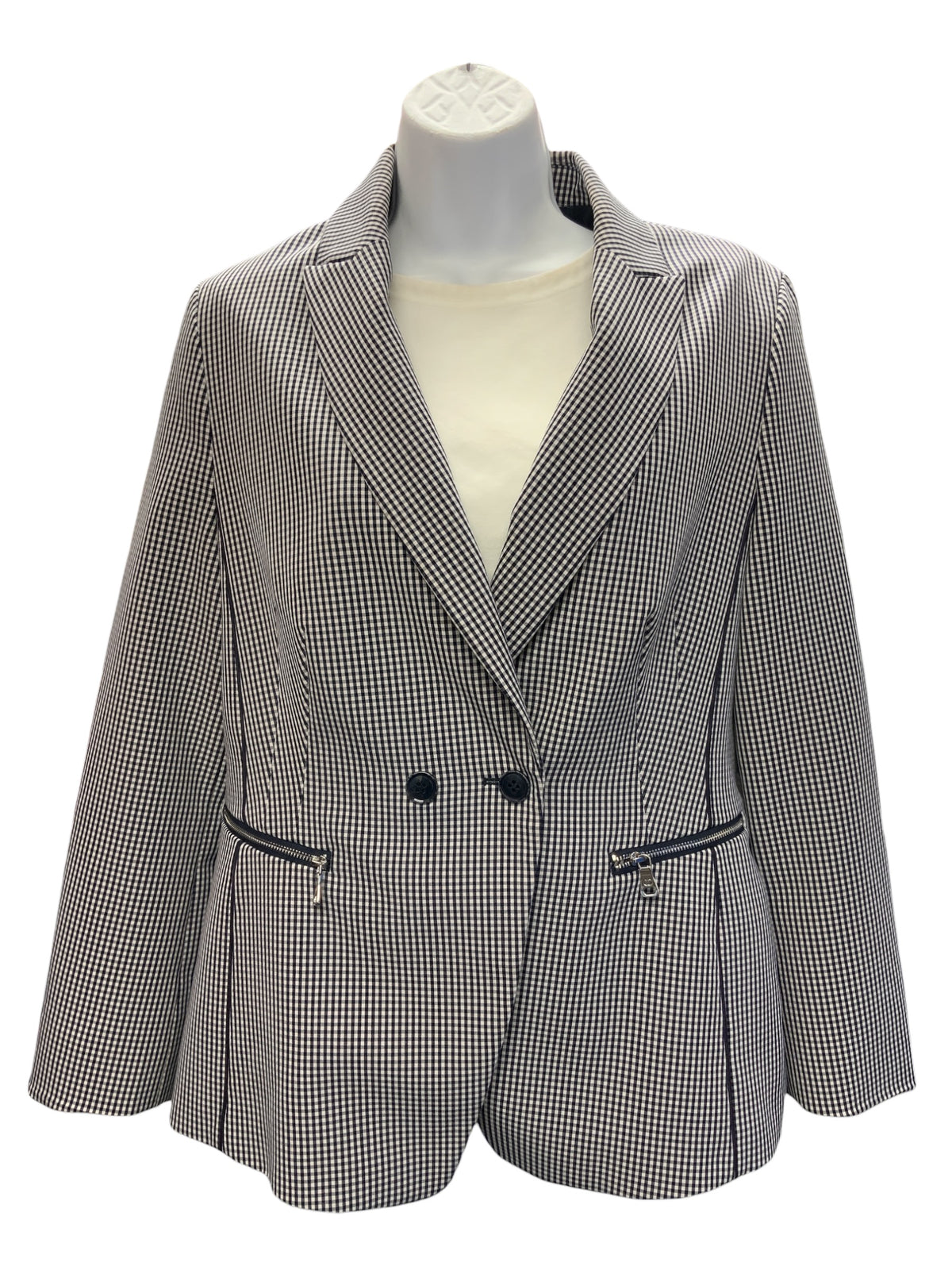 Gerry Weber Women's Blazer Blue White 10/L