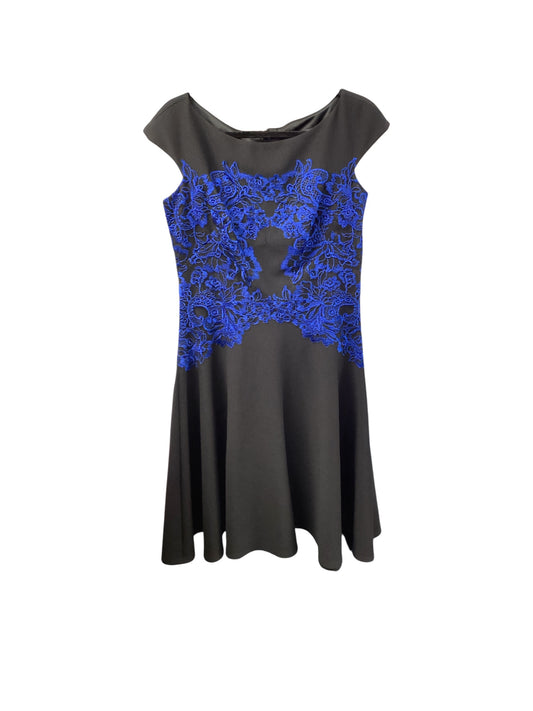 Tadashi Shoji Women's Dress Black Royal L