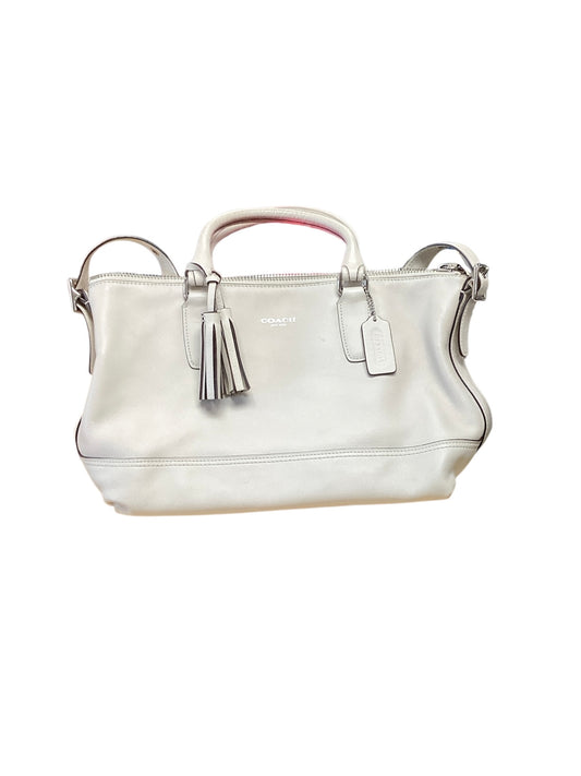 Coach White Leather Handbag