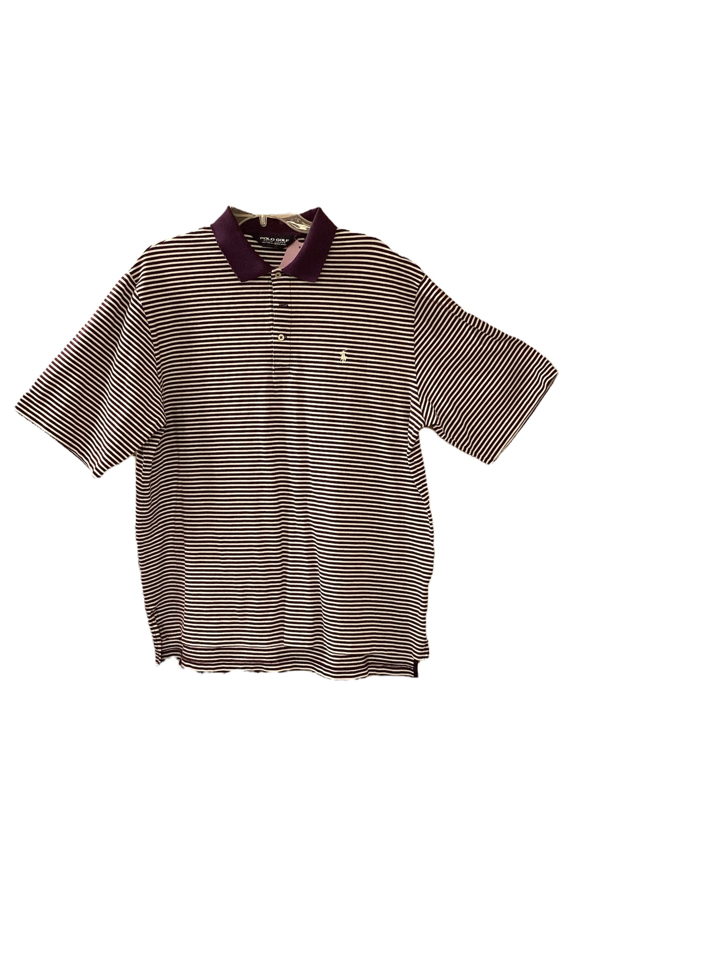Ralph Lauren Polo Golf Men's Shirt Purple Striped XL