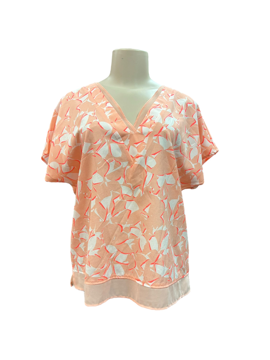 DKNY Womens Blouse Pink Size M