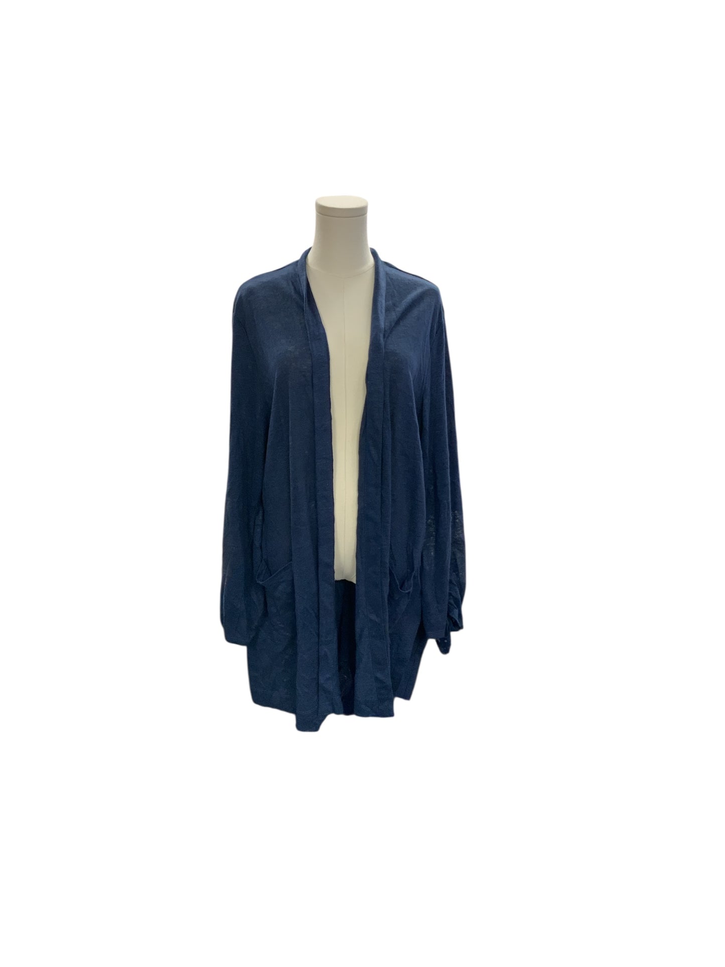 J Jill Love Linen Cardigan Navy XL