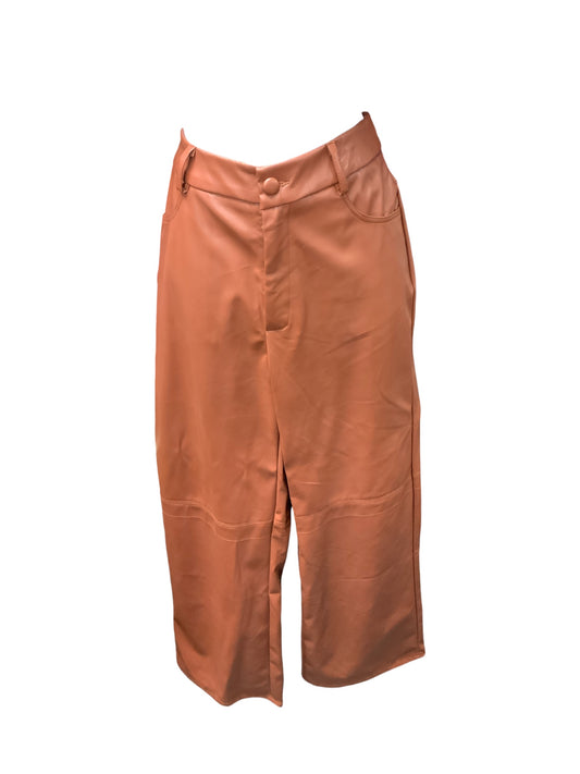 Shein Women's Faux Leatheer Pant  Rust MP