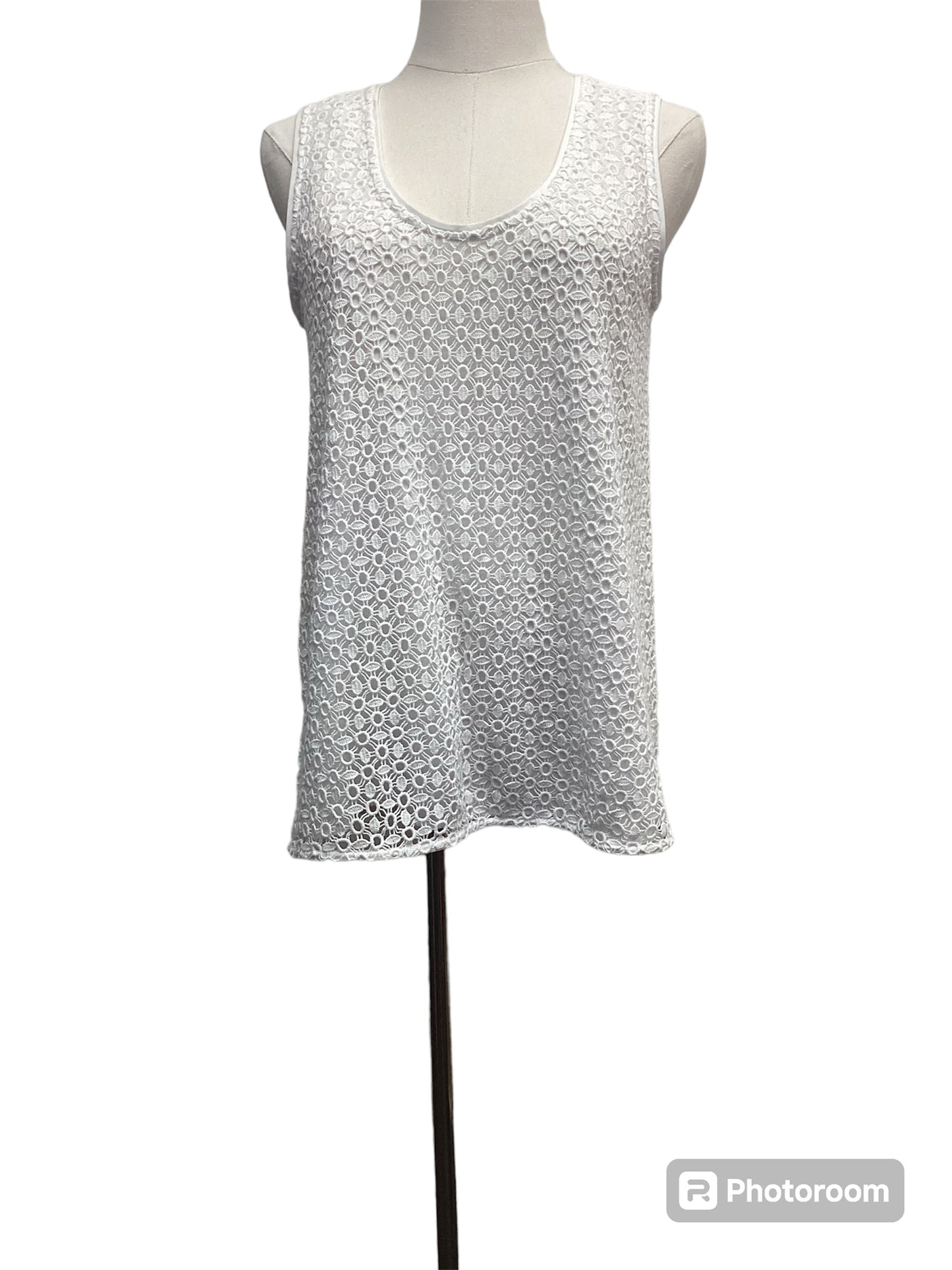 Ann Taylor Top Women's White XS