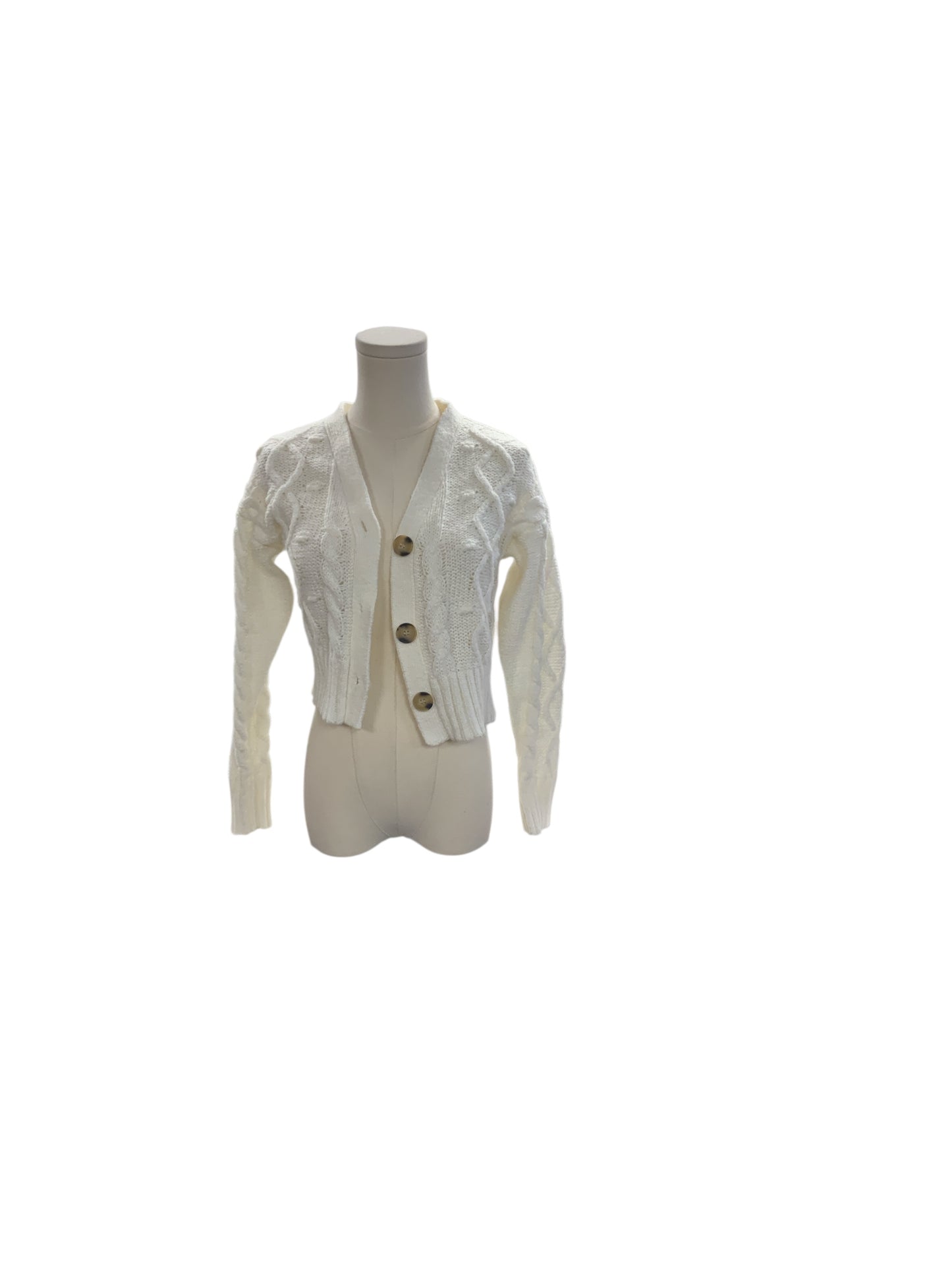 Kendall + Kylie Jr Cardigan White S