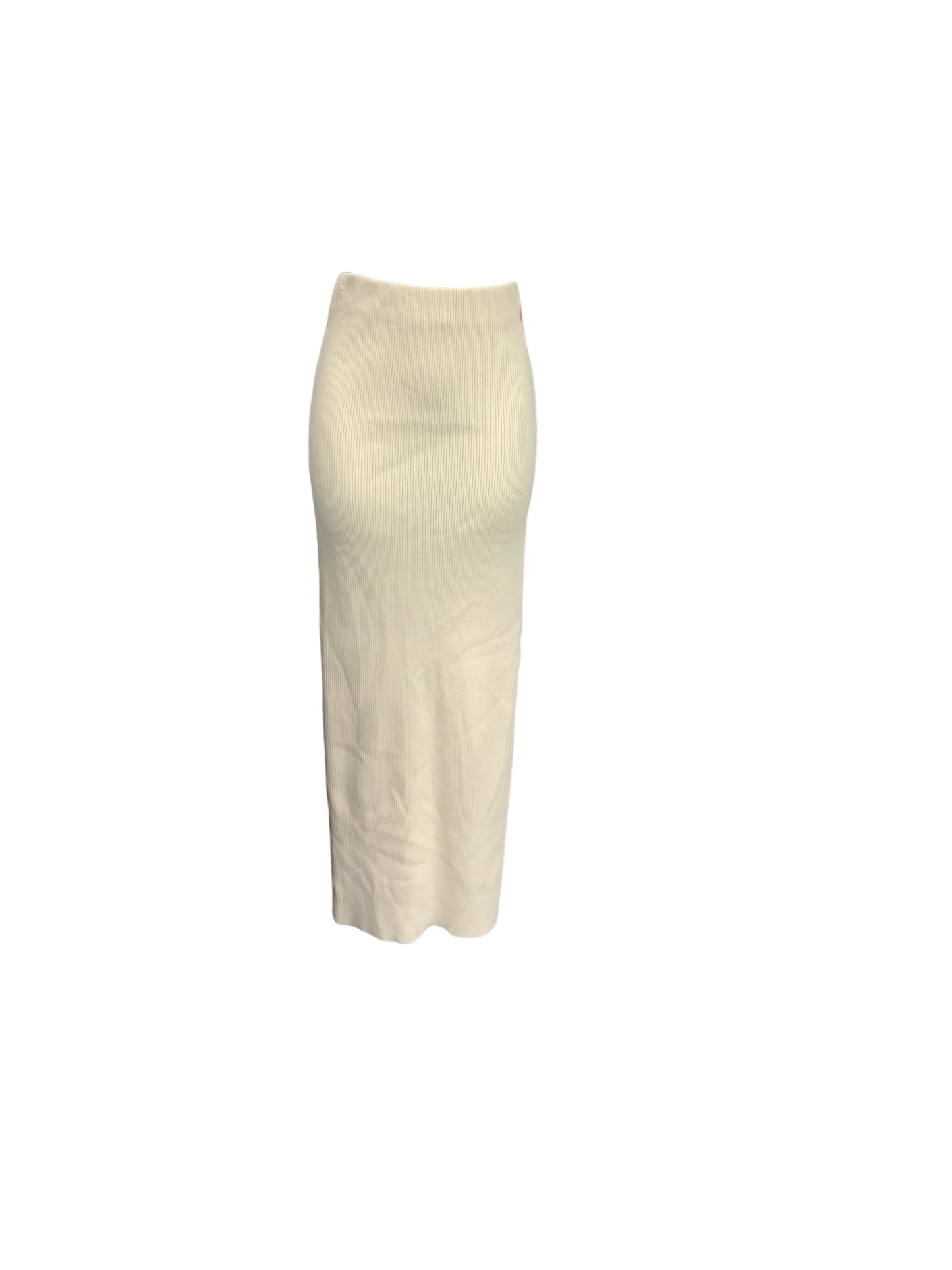 Meshki Women's Rib Skirt Ivory XS