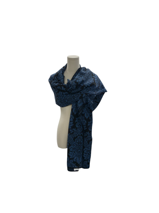 NWT Intiwara Alpaca Shawl 82"x24" Midnight/Black