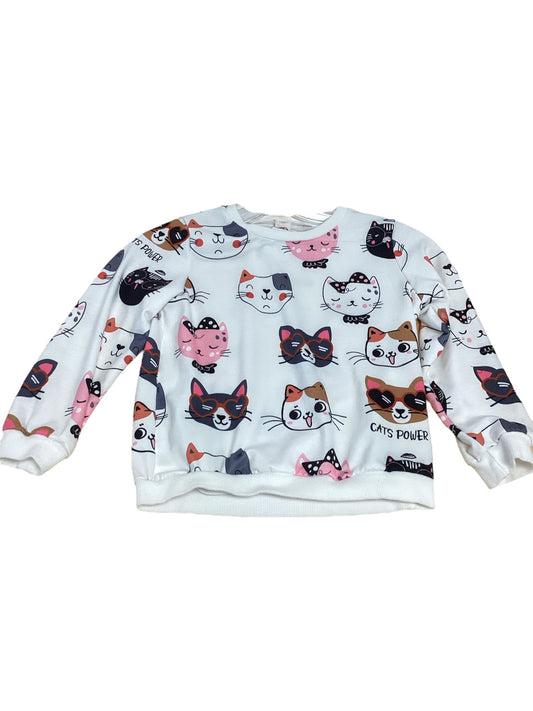 Girls Cats Power Sweatshirt 6/7