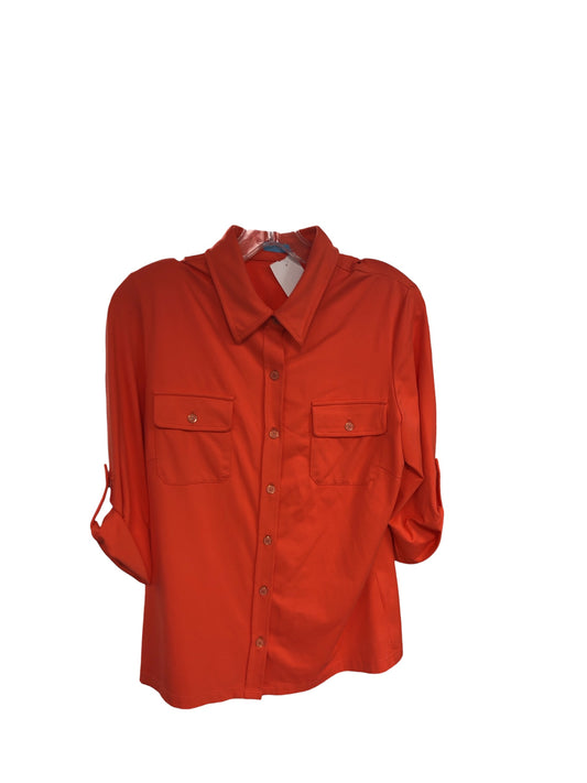 J McLaughlin Women's Shirt Coral M
