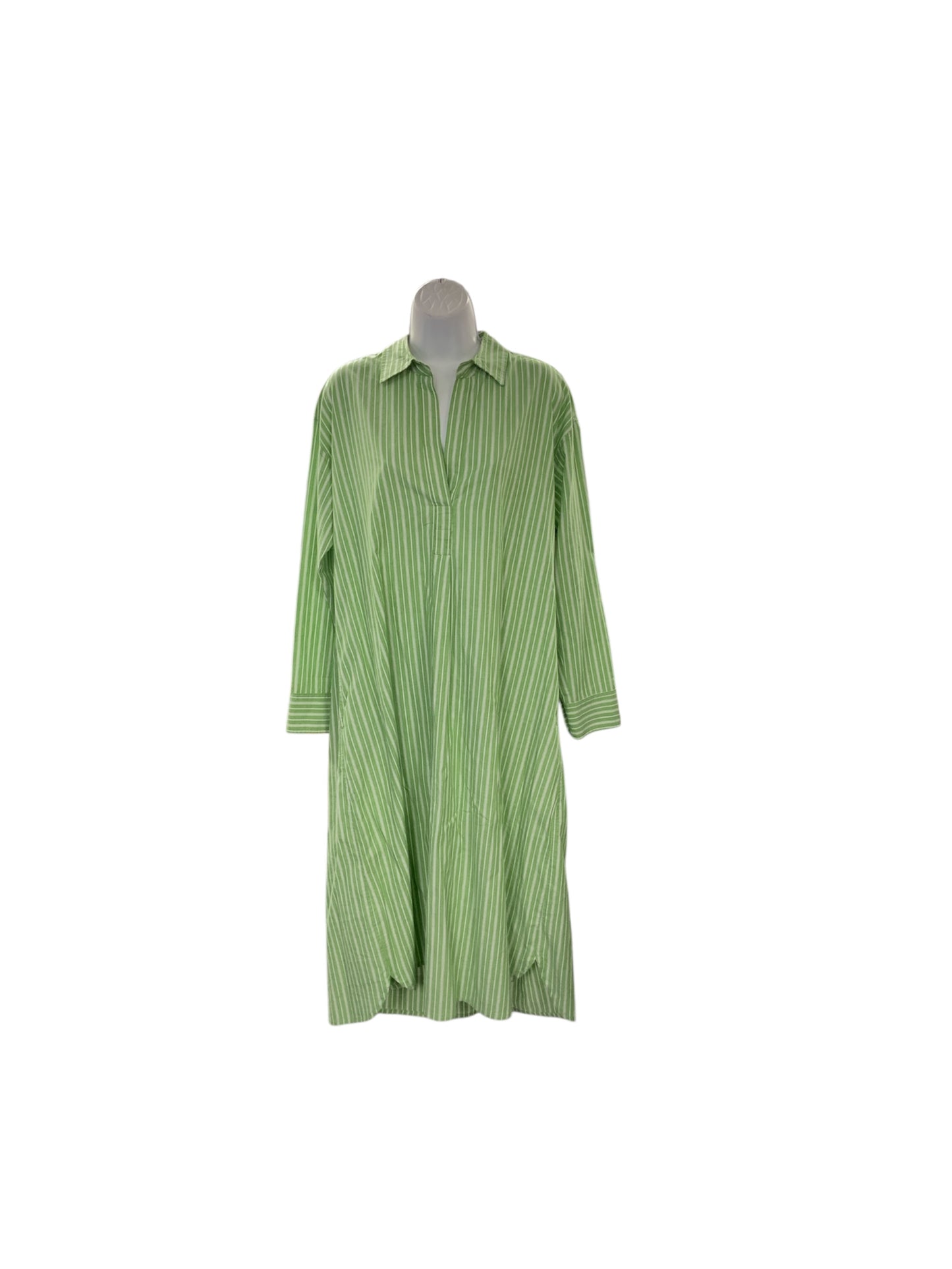 Xirena Women's Dress Green Stripe S