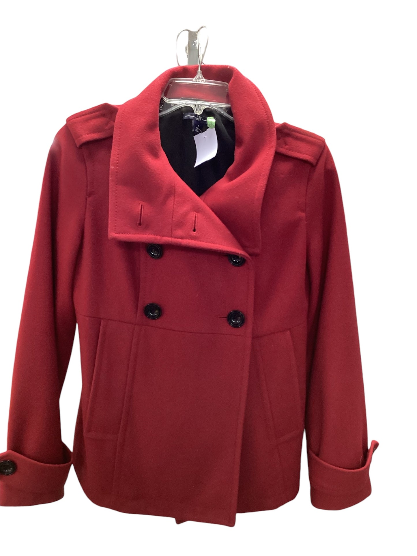 Gap Women's Wool Coat Red S