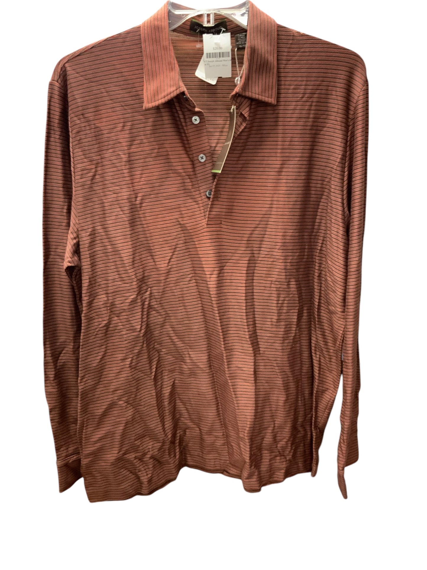 NWT Joseph Abboud Men's Shirt Rust XL