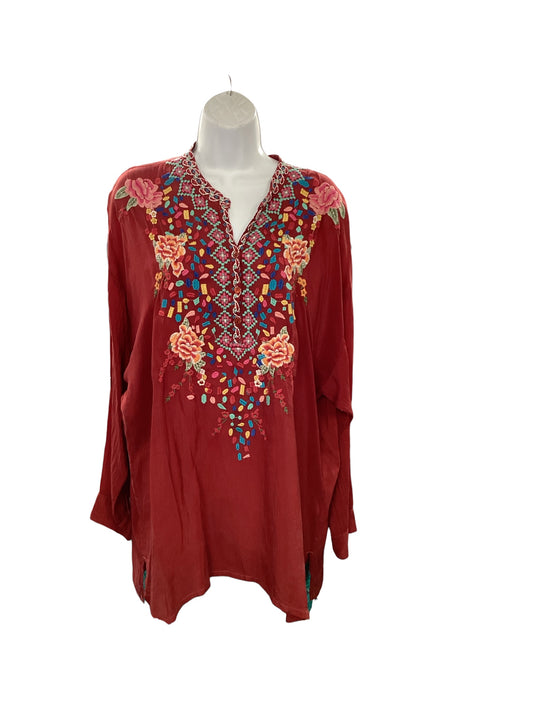 Johnny Was Women's Tunic Wine M