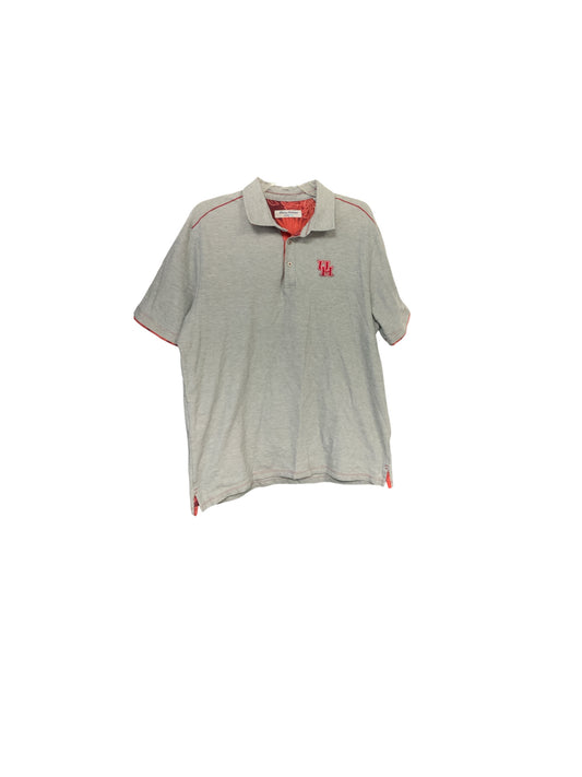 Tommy Bahama Men's U of Houston Polo Gray/Red L