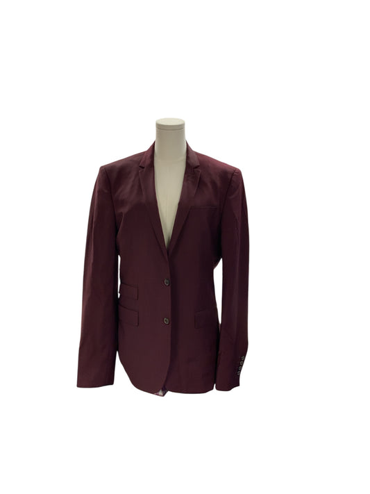 Zara Men's Blazer Burgundy