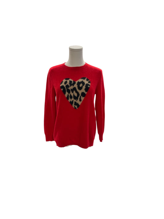Philosophy Women's Cashmere Sweater Cheetah Red M