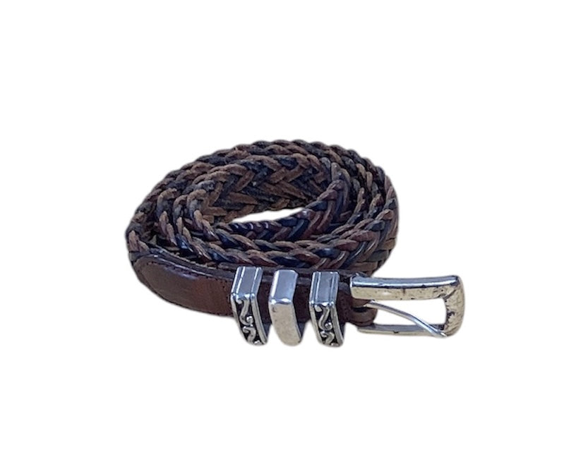 Brighton Brown Braided Belt