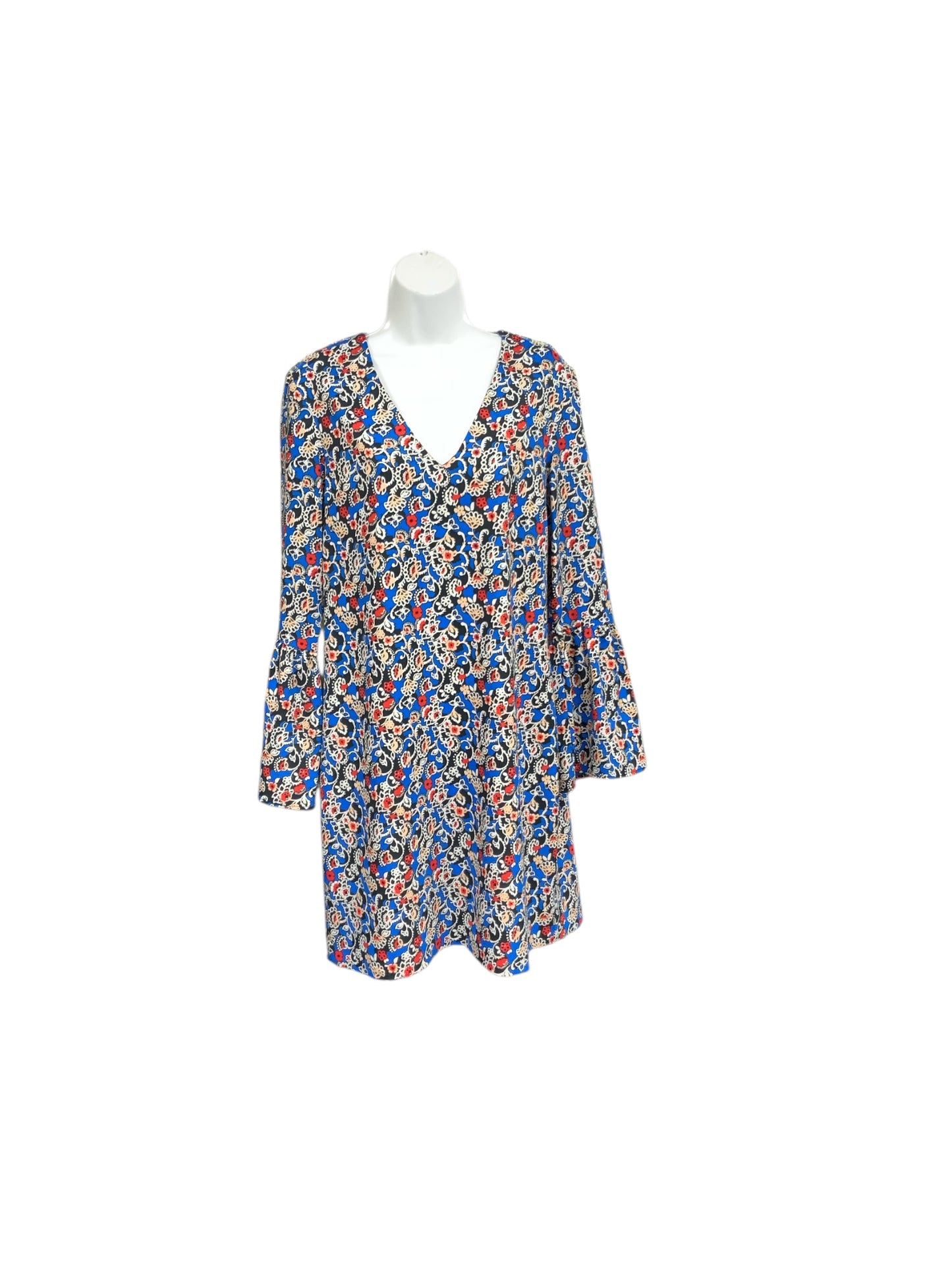 Charles Henry Women's Dress Blue Multi M