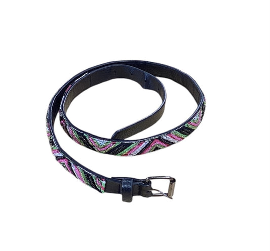 Black Multicolor Belt