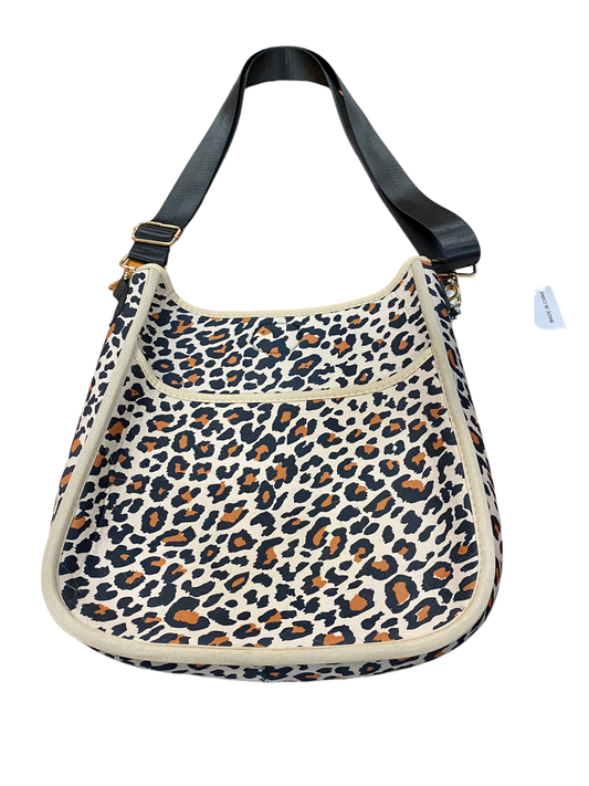NWT ah•dorned Leopard Neoprene Crossbody Bag With Strap