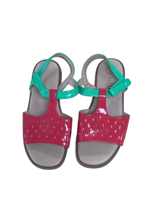 Cat & Jack Watermelon Sandals 11