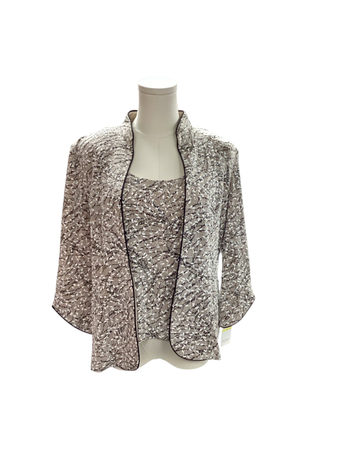 Alex Evenings Women's Shirt and Blazer Set M