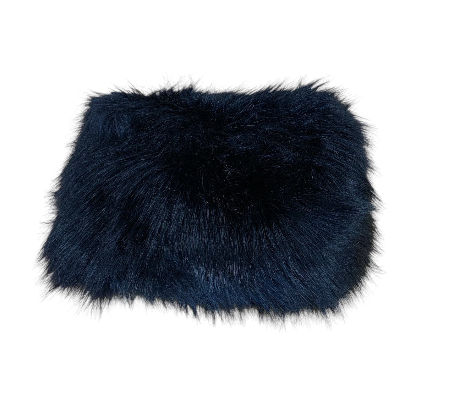 Furry Black Clutch