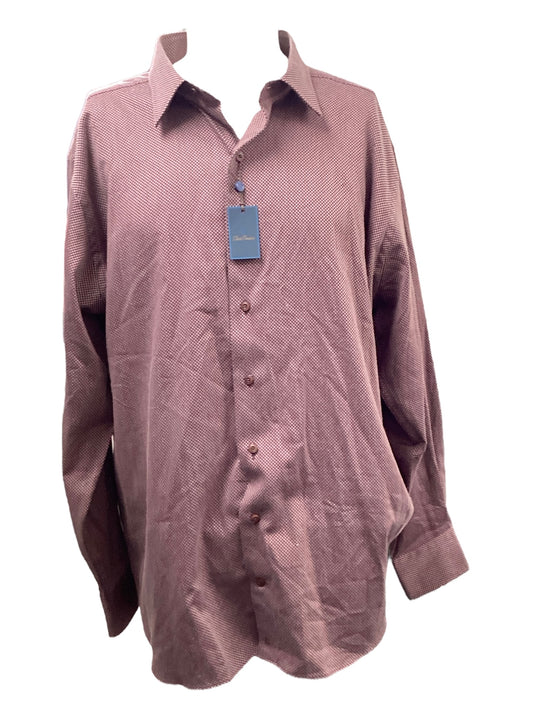 NWT David Donahue Men's Shirt Velvet XXL