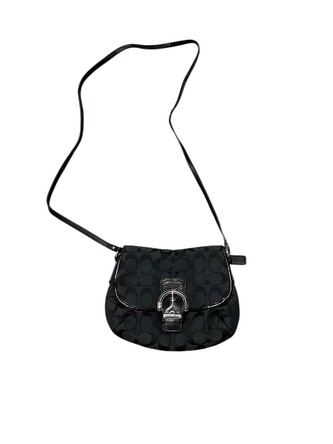 Coach Inspired Black Logo Bag