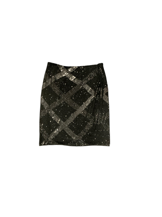Aidan Mattox Women's Skirt Black Sequin 12=L
