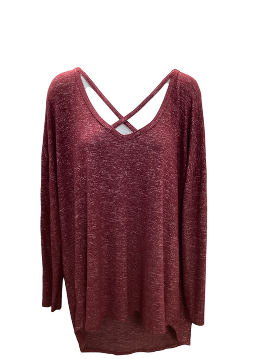 A New Day Women's Maroon Knit 2X