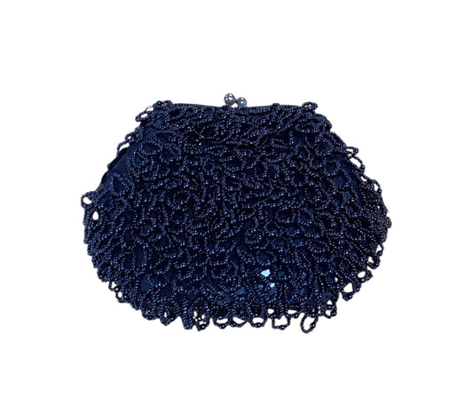 Beaded Black  Purse