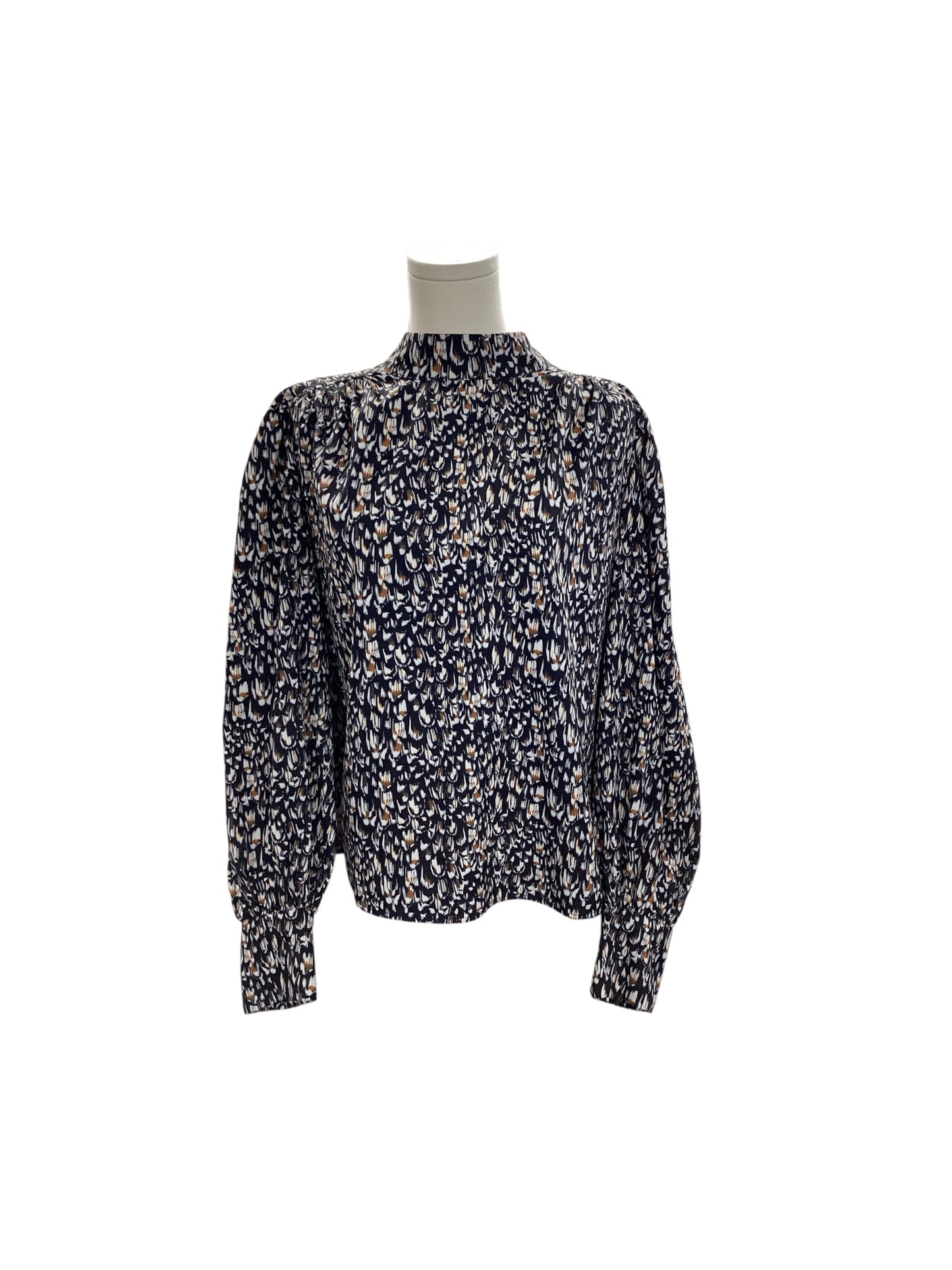 Express Jr Blouse Black Gold M