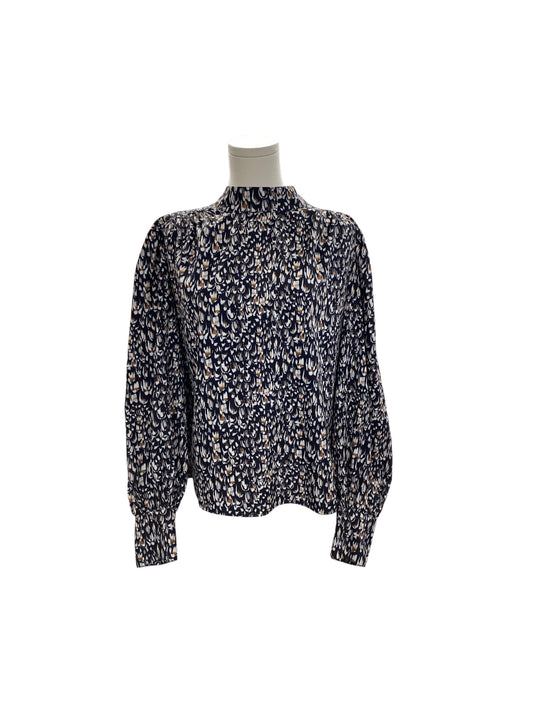 Express Jr Blouse Black Gold M