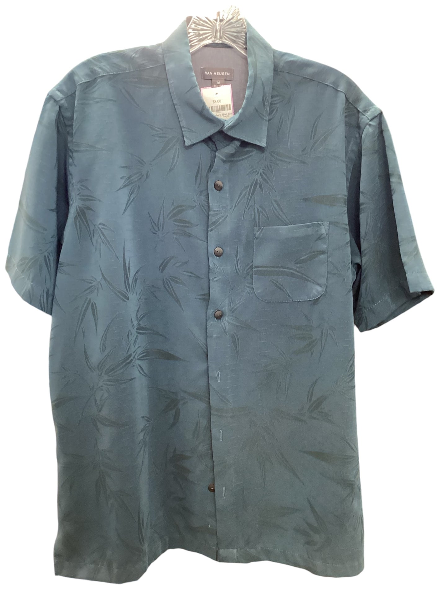 Van Heusen Men's Shirt Teal M