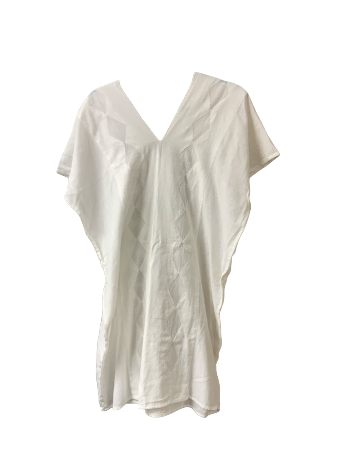 Women' Sheer Lounge Dress White 2X