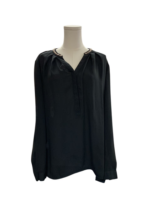 Violet + Claire Women's Blouse Black XL