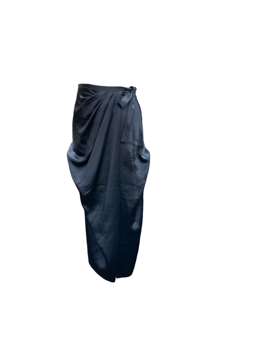 MNG Women Skirt Navy Satin S