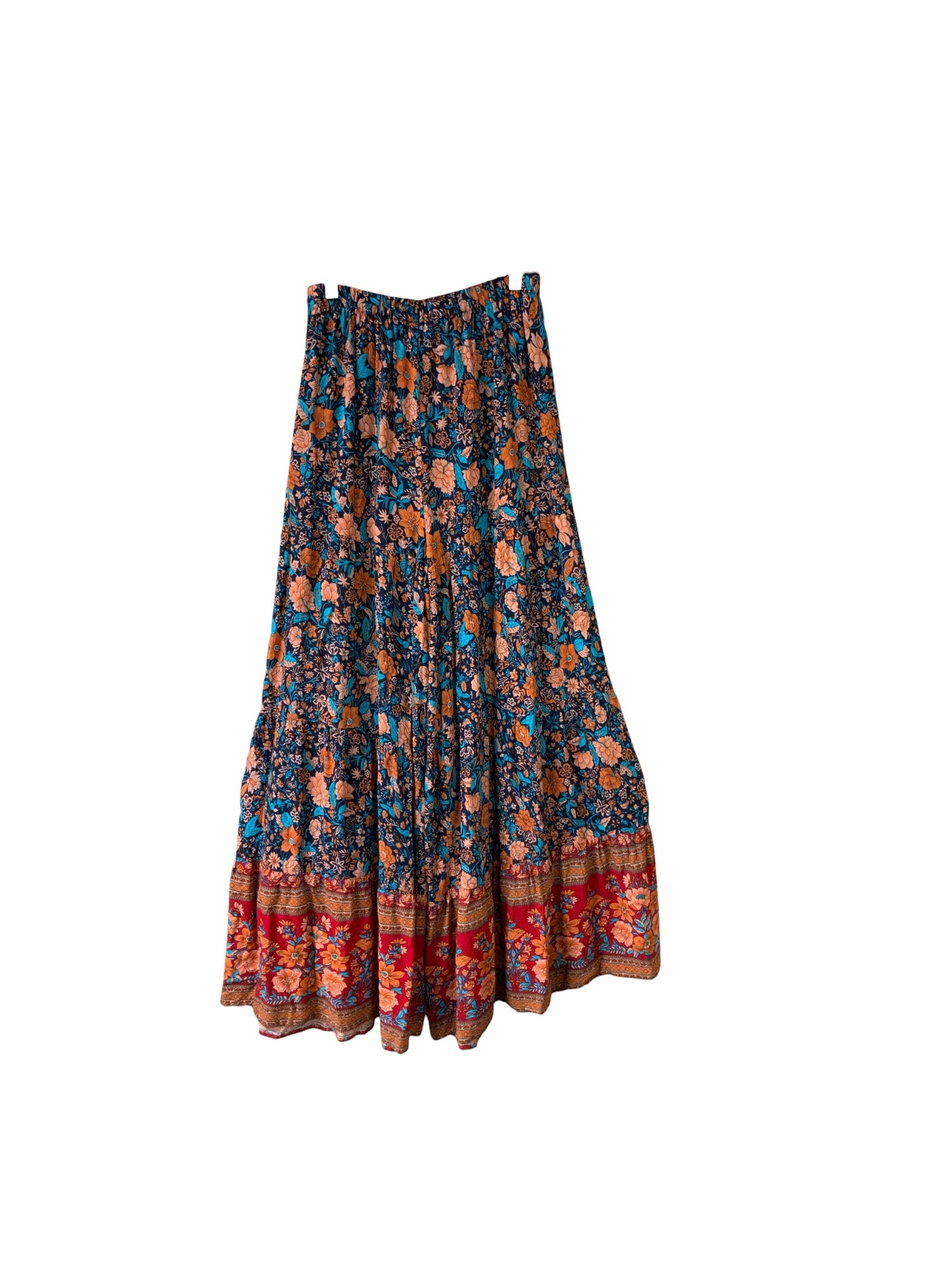 Natural Life Women's Maxi Skirt Teal Rust S