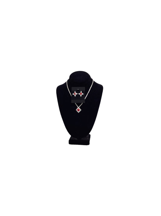 Christina Collection Necklace Set Red