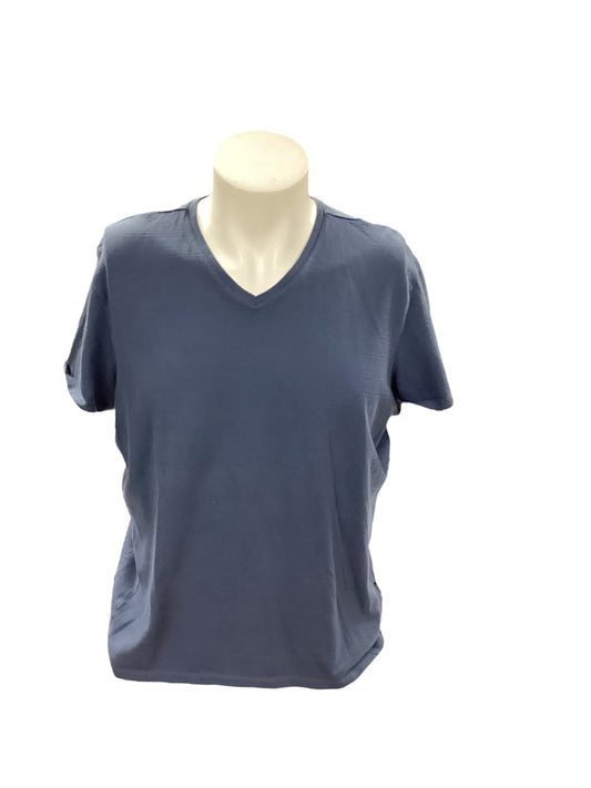 Calvin Klein Men's V Tee Blue L