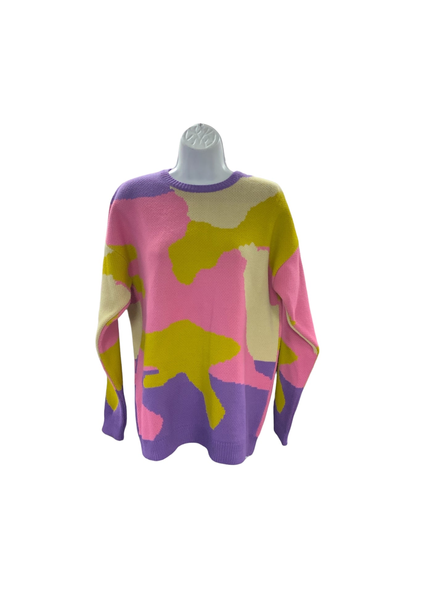 Asos Design Women's Sweater Khaki Plaid XS