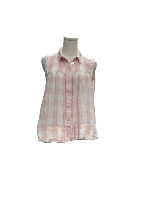 Free People Women's Blouse Peach Multi S