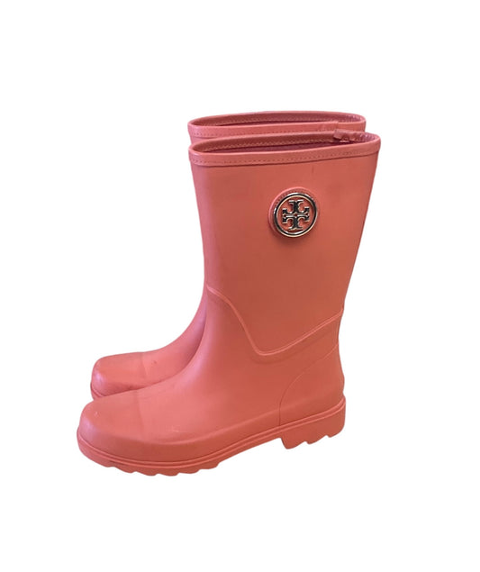 Tory Burch rain Boot Orange 9