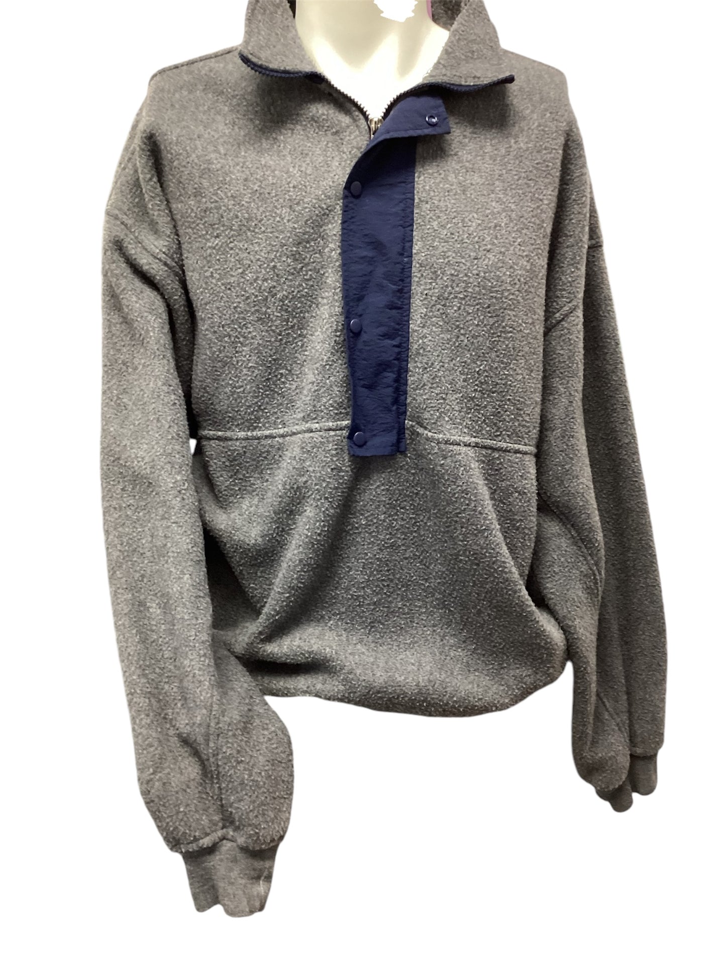 Gap Men's Fleece 1/4 Zip Gray XL