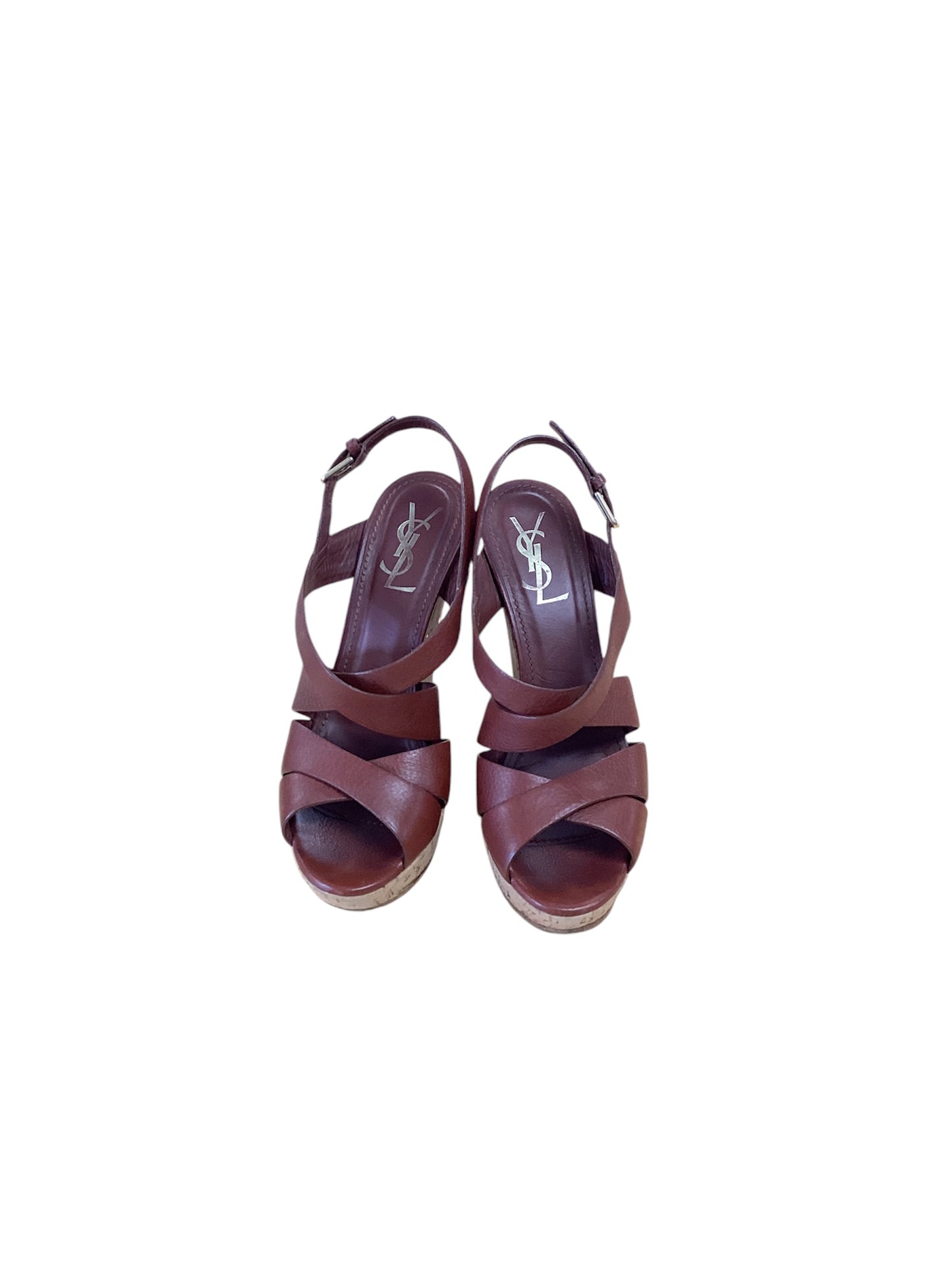 YSL Women's Brown Sandals