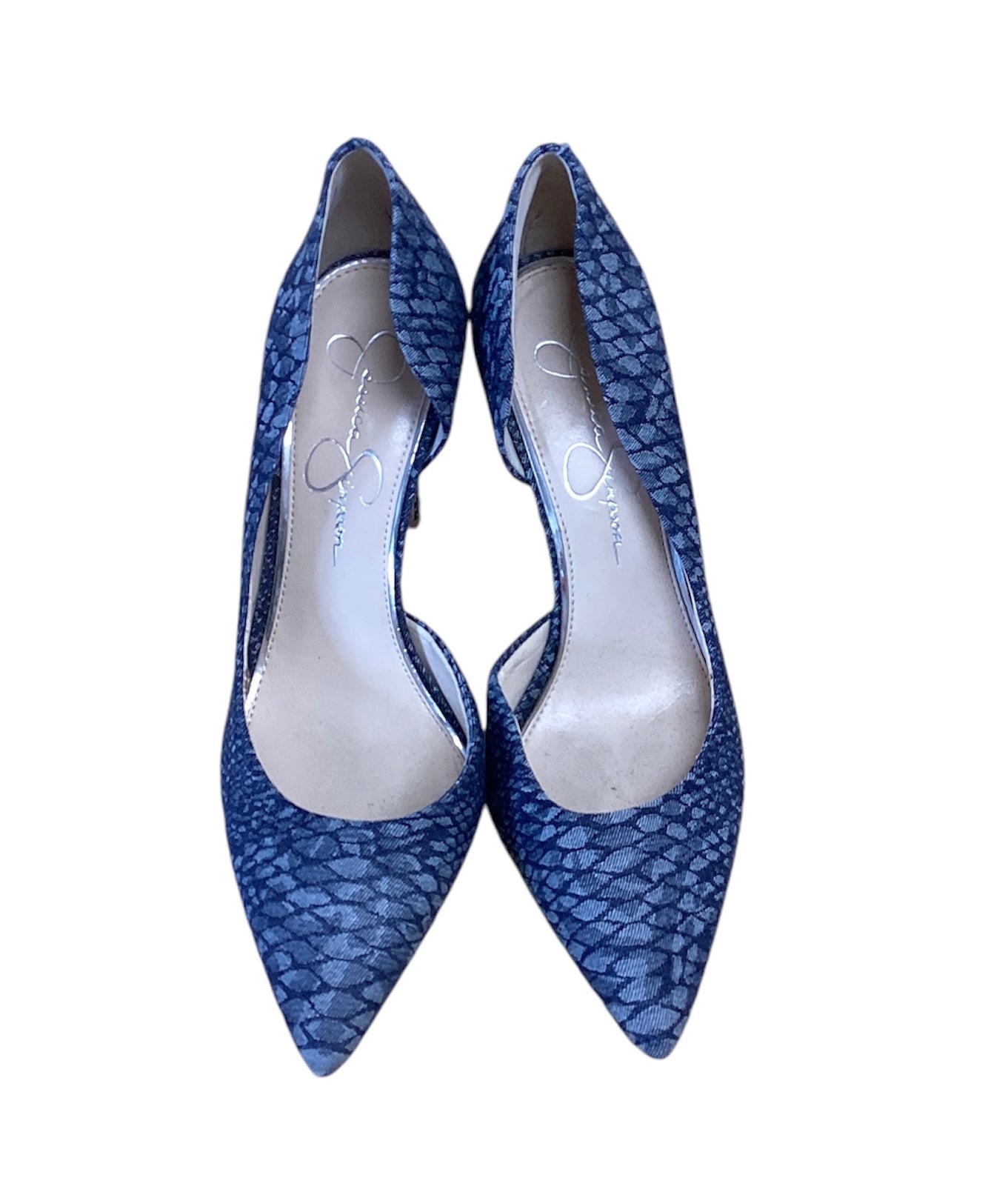 Jessica Simpson Blue Heels 8m