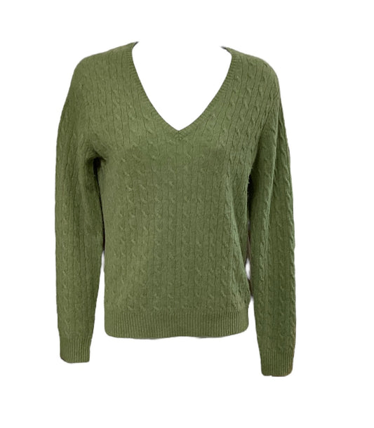 Tweeds Ladies Cashmere Sweater Lime S