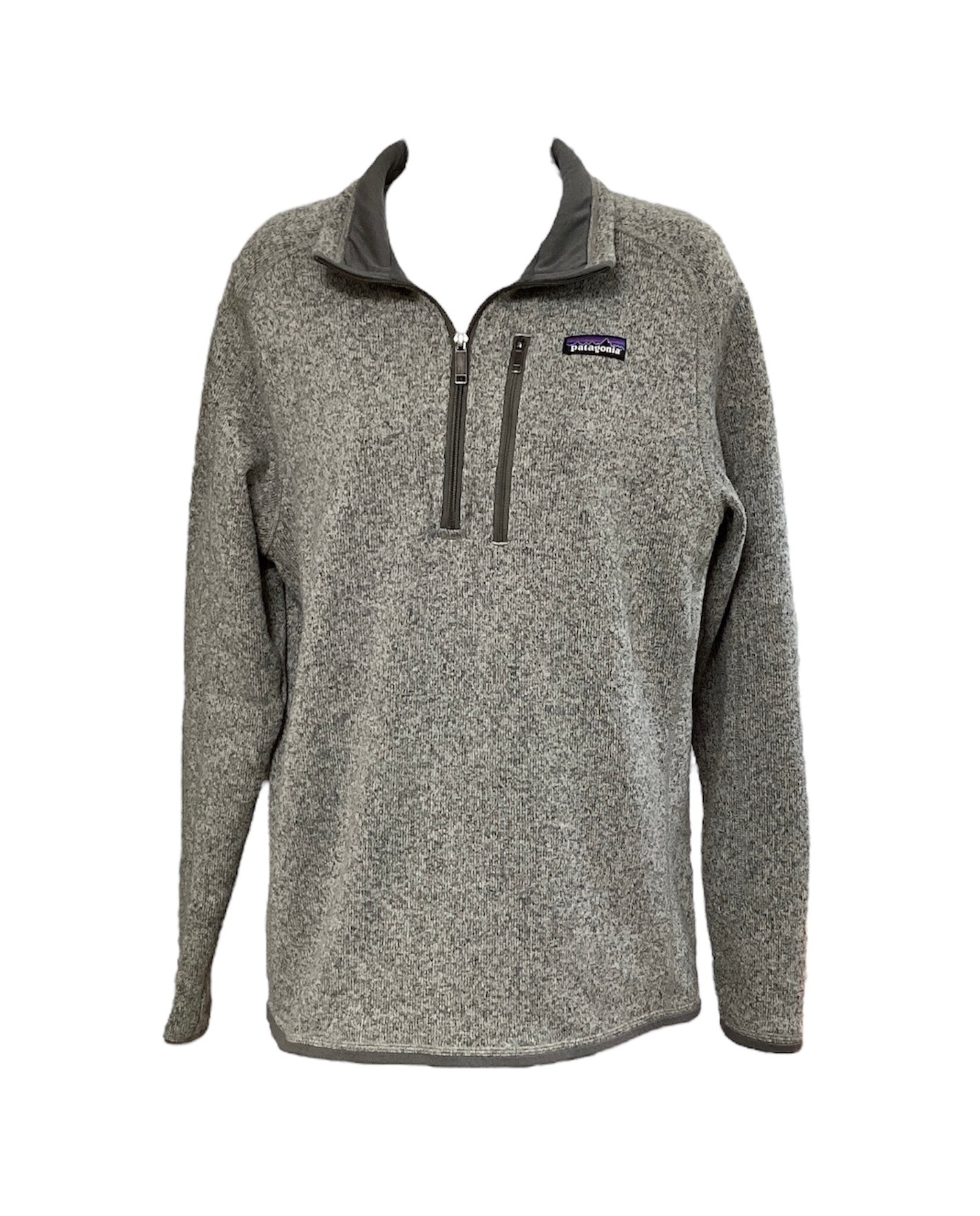 Patagonia Men's 1/4 Zip Sweater Gray M