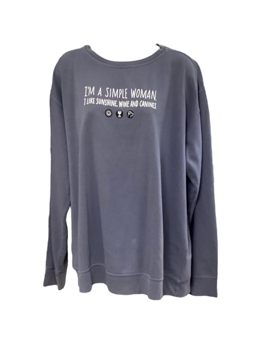 Amadora Sport Women's I'm a Simple Woman...Top SlateL